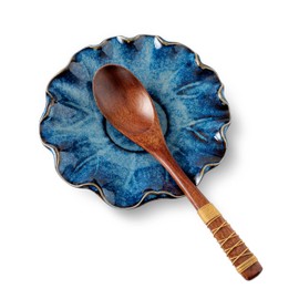 SHIDACHENG Spoon Rest for Stove Top, Ceramic Spoon Holder for Kitchen Counter, Coffee Spoon Rests, Cooking Utensil Rest for Spoons Ladles Spatula, Heat-Resistant & Dishwasher Safe