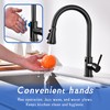 TUTEW Touchless Kitchen Faucet with Pull Down Sprayer, Matte Black