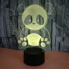 YTDZLTD Optical Illusion 3D Panda Night Light 16 Colors Changing