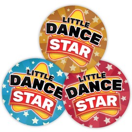 Stone Melon School Reward Stickers 144 Well Done Little Dancing Star Stickers 30mm Round Dance Awards Nursery Teachers Parents Children Kids