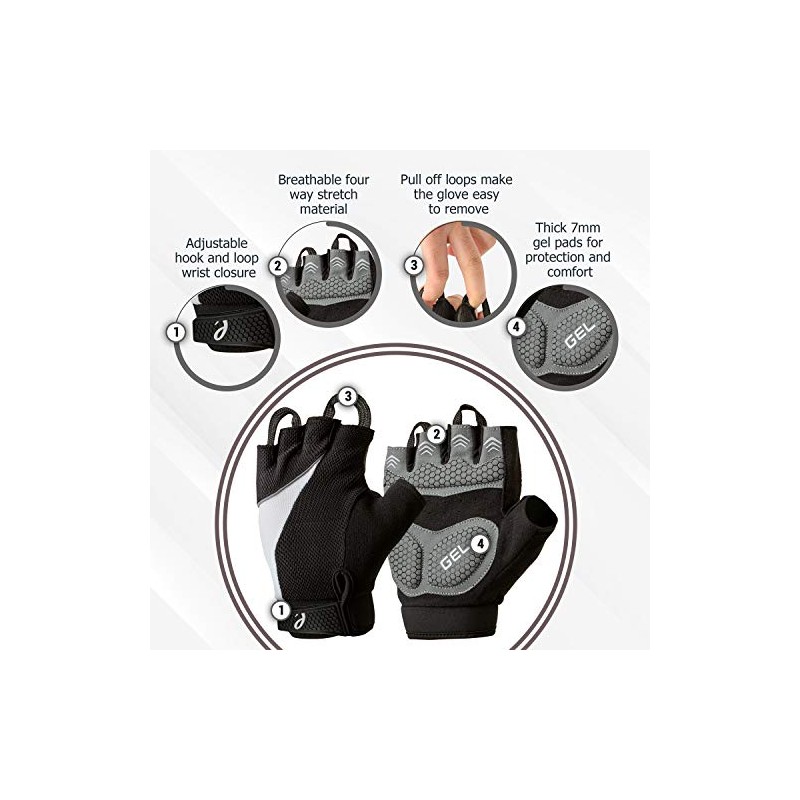 Elite Cycling Project Urban Cycling Gloves Fingerless Bike Gloves with