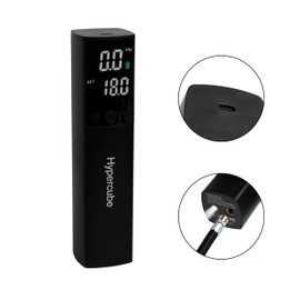 Hypercube Electric Ball Pump,Smart Football Pump Portable Fast Ball Inflation with Accurate Pressure Gauge and Digital LCD Display for Football Basketball Volleyball Rugby (2 Needle and 1 Nozzle)