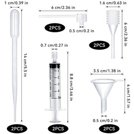 10pcs Perfume Refill Tool Kit,Plastic Perfume Dispenser Transfer Tools,Travel Refill Tool Set for Liquid Cologne Fragrance Sample Essential Oils