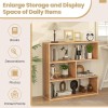 Costway 3-Open Shelf Office Bookcase Bookshelf Storage Organizer w/Anti-Topplin