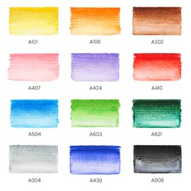 ARTEZA Real Brush Pens, 12 Watercolor Pens, Drawing Markers with Flexible Brush Tips, Watercolor Markers for Artists, and Beginners