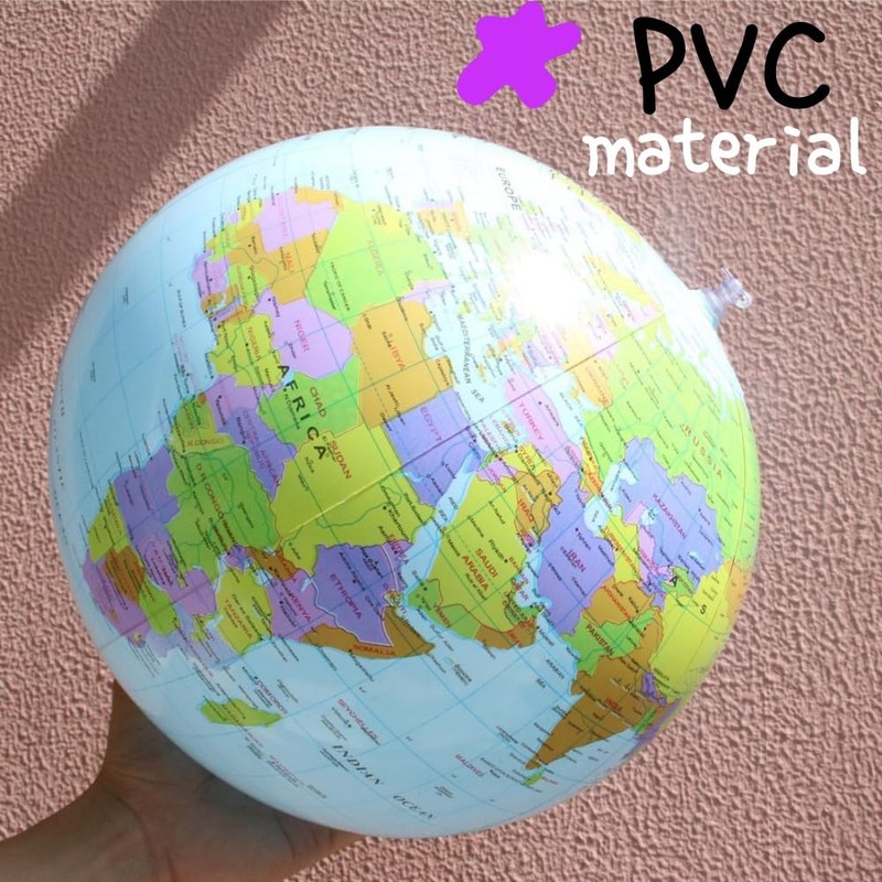 Inflatable Earth Globe, 4 Pieces, Geography World Map, Inflatable, Inflatable