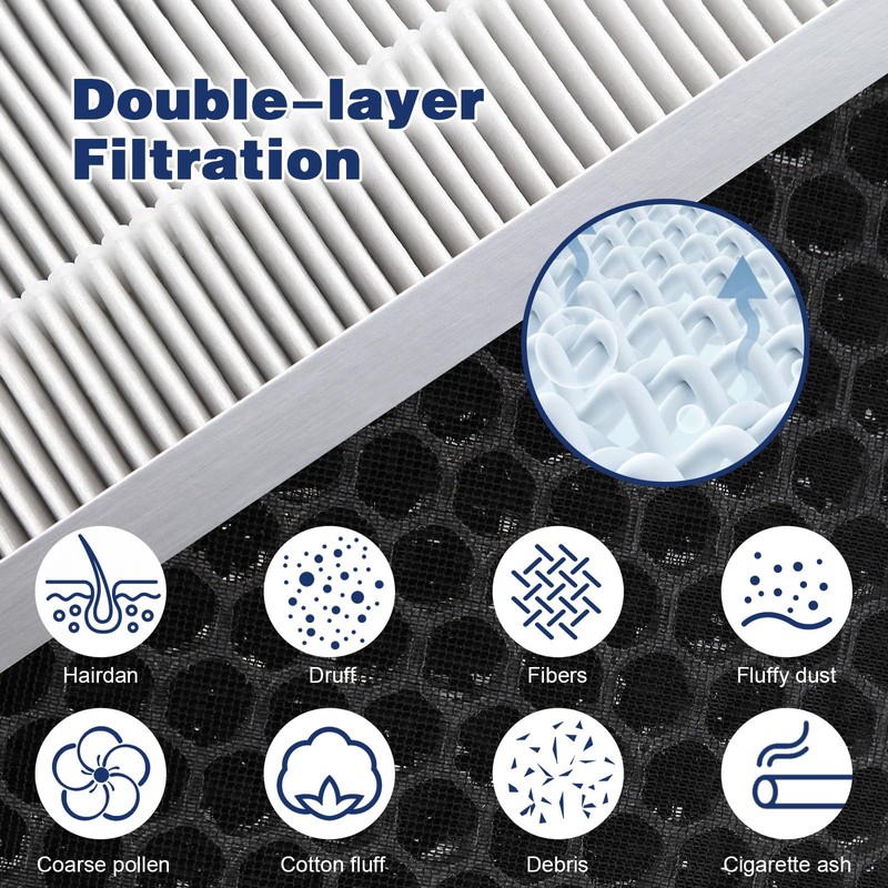 4-Pack Replacement Filter Compatible with KNKA APH4000 Air Purifier