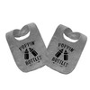 YSCULBUTOL Baby Twins Bibs Poppin Bottles Newborn Baby Cute Unisex