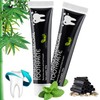 Toothpaste Activated Charcoal - Natural Teeth Whitening Black Toothpaste -