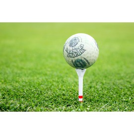 JP Lann 3 Pack $100 Dollar Bills Golf Balls - Ben Franklin Golf Ball Gift Set - 3 Money Novelty Golf Balls