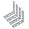 (4 Pack) 2.5" x 2.5" x .5" Zinc Plated Steel