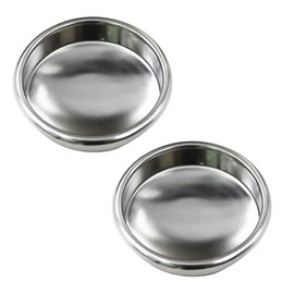 58mm backflush blind filter basket disc，58mm portafilter backflush, coffee machine blind filter basket，Fits Breville Gaggia Classic and other Espresso Machines Espresso Cleaning Disc (2 pcs)