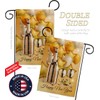 Ornament Collection Golden New Year Garden Flag Set Wall Holder