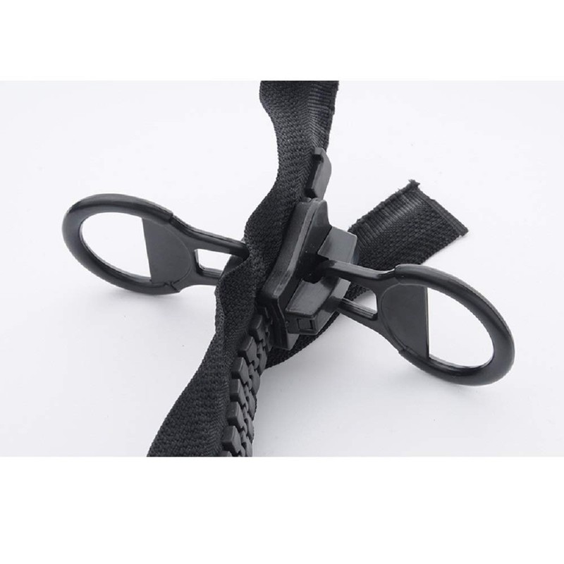 Extra Large Zipper Jumbo Zipper Double-Sided Open Black Resin Zipper