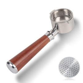 CAPFEI Bottomless Portafilter 51mm 2 Ears for Delonghi Stilosa EC260/ECP3420/EC155/BCO430 | Filter Basket 0.3mm Pores