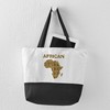 CafePress African Art Canvas Tote Top Zipper Closure