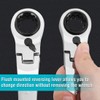 DURATECH 4-in-1 Flex-Head Reversible Ratcheting Box Wrench Set, SAE, 2-Piece,