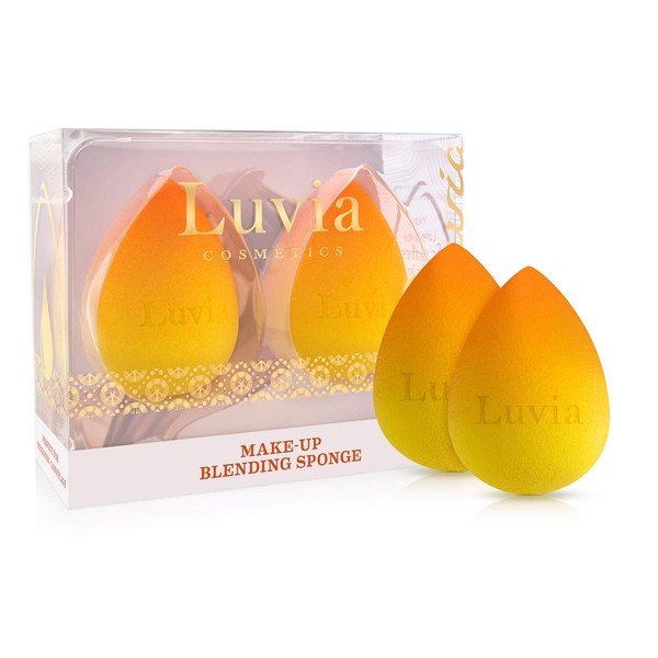 Luvia Beauty Blender 24/7 Sunrise - Extra Soft Makeup Sponge in Summer Look - Blending Sponge for Even Skin