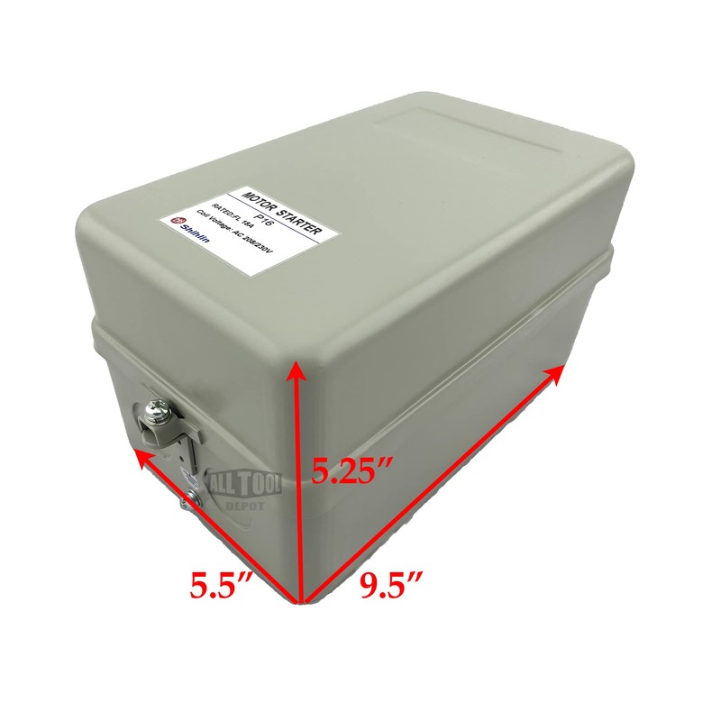 Magnetic Motor Starter Control 5 HP 3 Phase 208/230V 12-18AMP