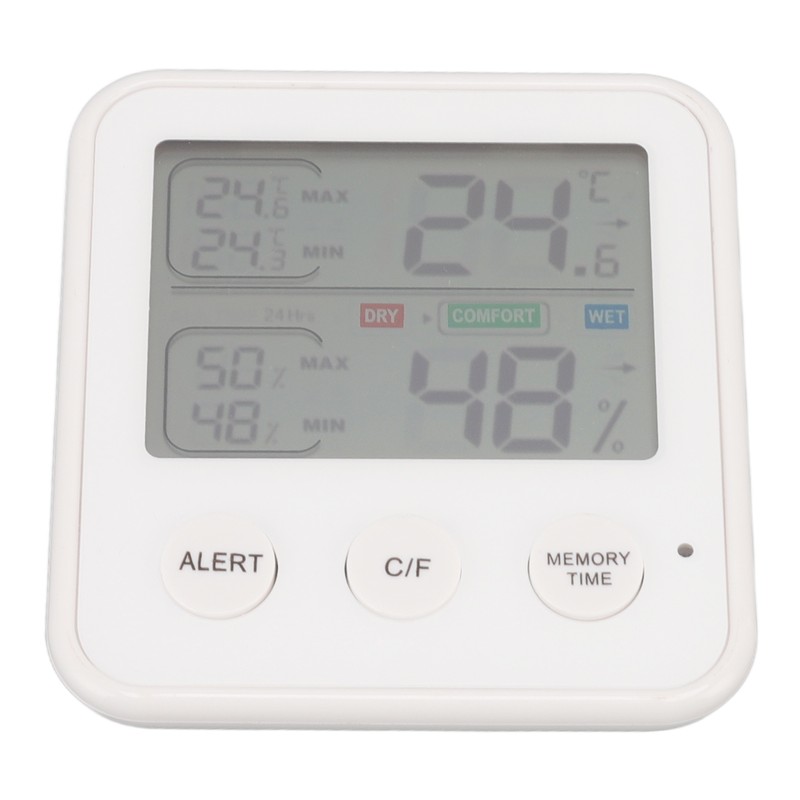 Room Thermometer 3.7in LCD Display High Accuracy Comfort Level Indicator