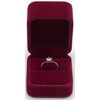 POKOFO Classic Velvet Engagement Ring Box Earring Jewelry Case Gift