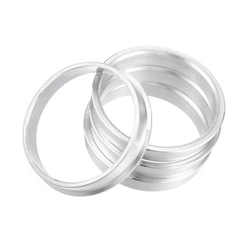 ACROPIX 59.1mm to 54.1mm Universal Hub Centric Rings Silver Tone - Pack of 4