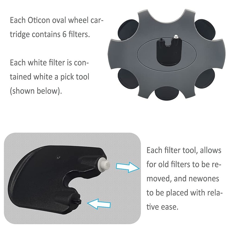 30-Pcs 2-mm Oticon Prowax Disposable Wax Guard Filters Cleaning Tool