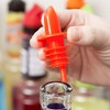 (12-PCS-Red) Free Flow Liquor Pourers Bottle Pour Spouts Speed Pourers