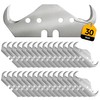 30PCS Utility Hook Blades, SK5 Carbon Steel Super Big Hook