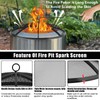 Fire Pit Spark Screen, Fire Pit Screen 40 Inch Round