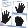 Poliéster Guantes de Ducha Exfoliantes Negro Blanco 10 Piezas
