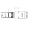 Eujgoov 1 m / 3,28 Pies Cable Blindado Ethernet Industrial