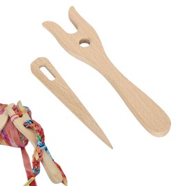 2 Stück Strickgabel,Strickgabel Für Kinder,Holzstricknadel,Handgefertigte Strickgabel,Diy Webwerkzeug,Für Stricken Von Armbändern, Halsketten,Halskettenwerkzeuge