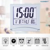 KANBIT Small Digital Travel Alarm Clock Battery Operated, Portable Large