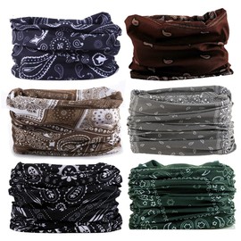 MOXBEST Neck Gaiter Mask Face Scarf Bandana Tube Cover Headwear Balaclava Headband Headwrap for Men and Women