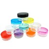 yueton?10 Empty Clear Boday Multi Color Top Lid Plastic Sample