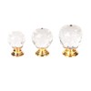 Lansonee 2 Pcs Crystal Door Knobs,Drawer Carbinet Door Handle Puller