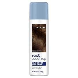 Clairol Spray de coloración temporal para retoque de raíz, color de cabello castaño medio, paquete de 1