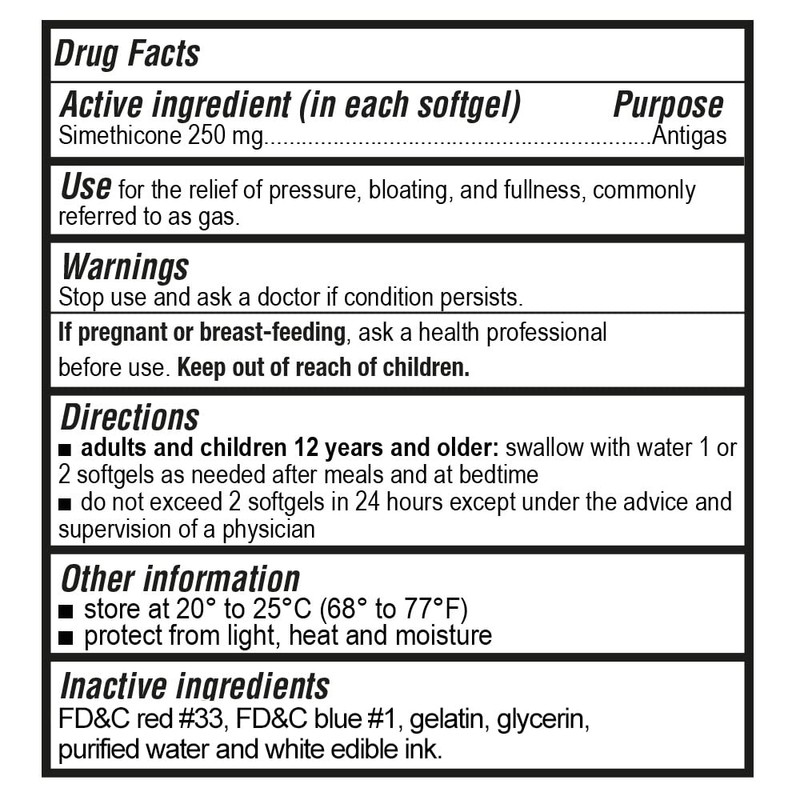 P Puregen Labs High Potency Gas Relief Softgels with Simethicone
