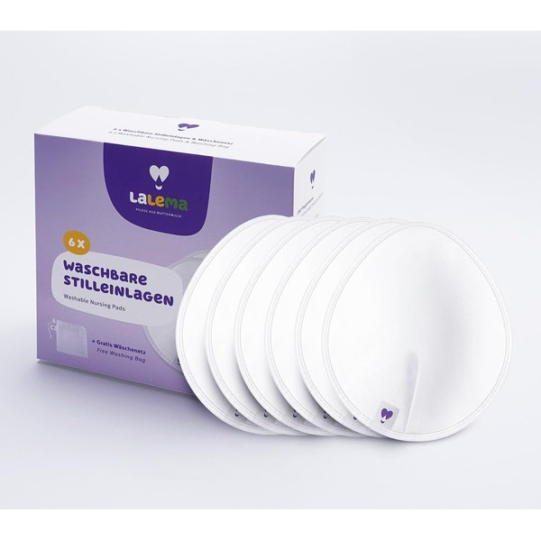 6 x Washable Nursing Pads & Laundry Net