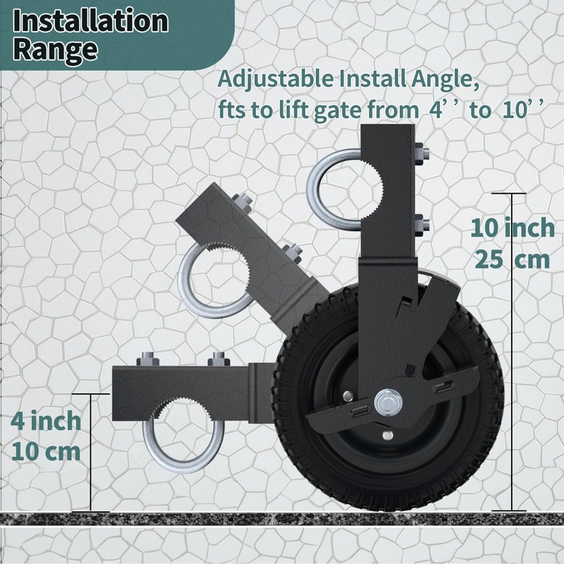 Lygoeege Tube Gate Wheel Under Mount Gate Caster, Prevent the