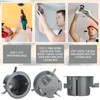 Tellegloww 12 Pcs 4-1/4" Round Electrical Box Non Metallic Junction