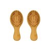 Woodlife® - Duo de cepillos MINI Ovalados fabricados de Bambú