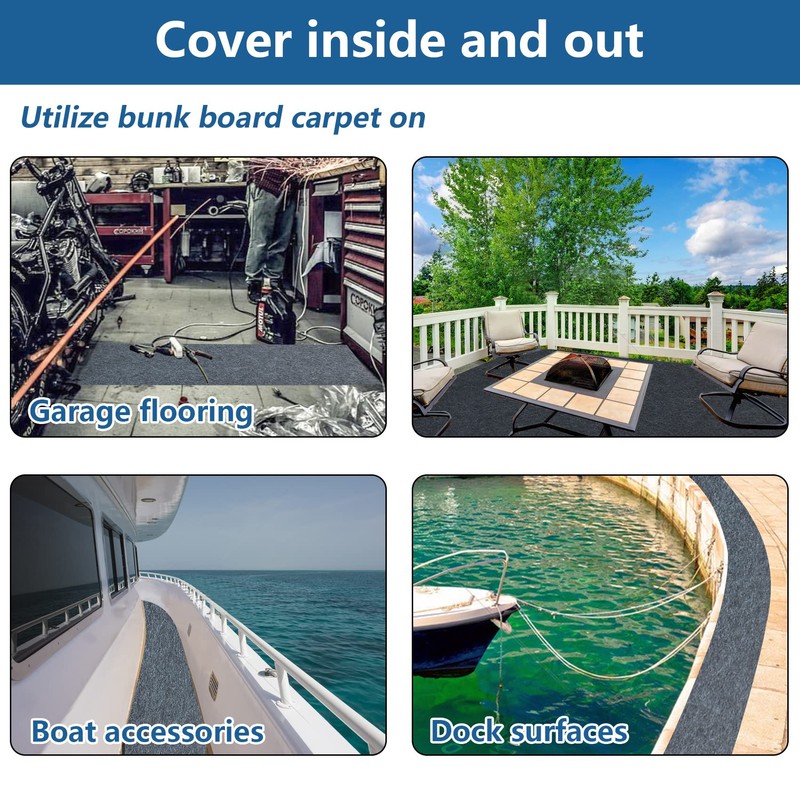 Boat Trailer Bunk Carpet - 13ft x 11in Outdoor Polyester