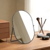 Vanity Desk Table Mirror with Stand and Metal Frame, 8