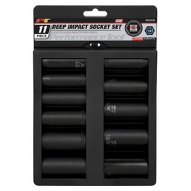 Performance Tool M590DB 11pc 1/2" Dr SAE DW Impact Skt