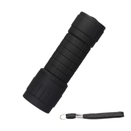UKDGTMR Mini Portable Torch Flashlight x2, with Drawstring Bag 9 XPE Lamp Beads, Strong Lighting, Fixed Focus, Pocket Outdoor Emergency Torch (Black)