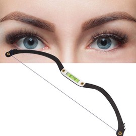 YUYTE Marcador De Línea, Regla, Delineador De Cejas, Kit De Maquillaje Para Cejas, Maquillaje De Cejas, Hilo Para Ojos, Esponja Con Ventosa Negro