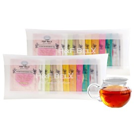 H&F BELX Rooibos Tea Bags, Assorted A, Fruit Flavor Set, Decaffeinated (1.5 g x 10 Packs), Individually Wrapped Set of 2