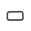 Wuuycoky 1.5" Inner Length Black Rectangle Rings Loop Ring No